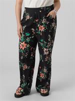 Vero Moda Curve - Easy Buks, Sort med Blomster